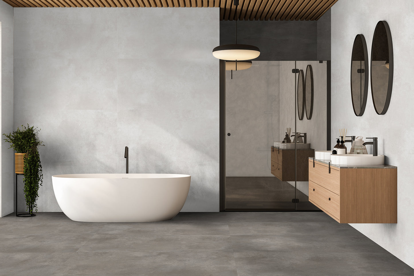 Velez Dark Grey Betonlook Flise