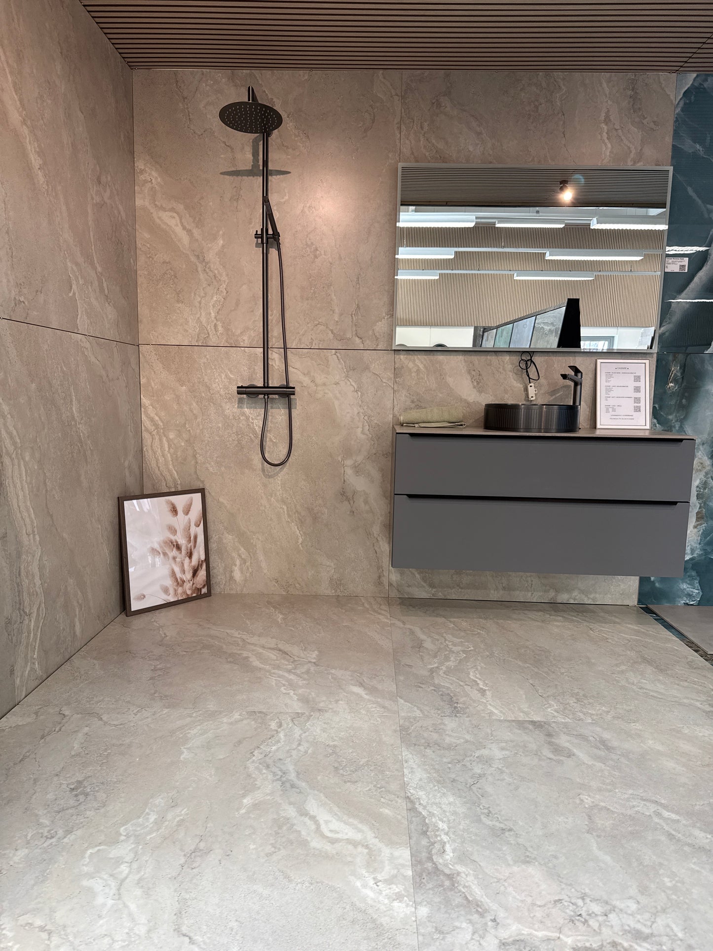 Marmorlook Fliser Sena Cream