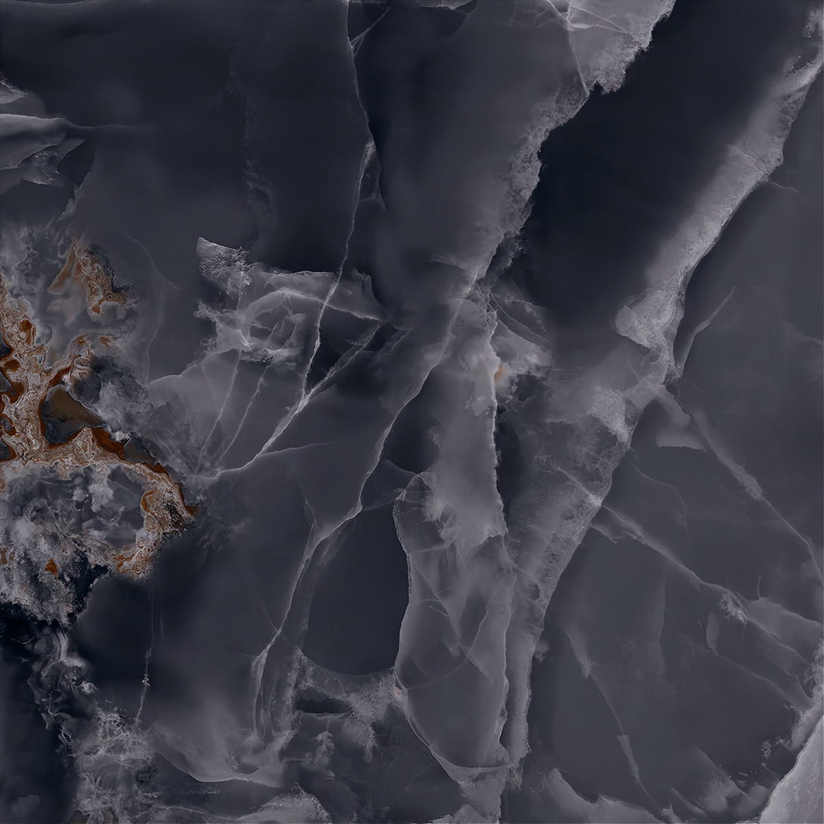 Marmorlook Fliser Iceland Midnight