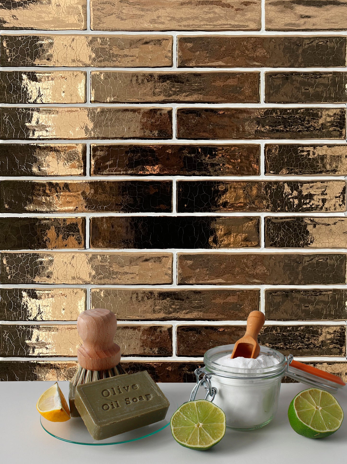 Vægfliser Metallic Gold HM 5x25