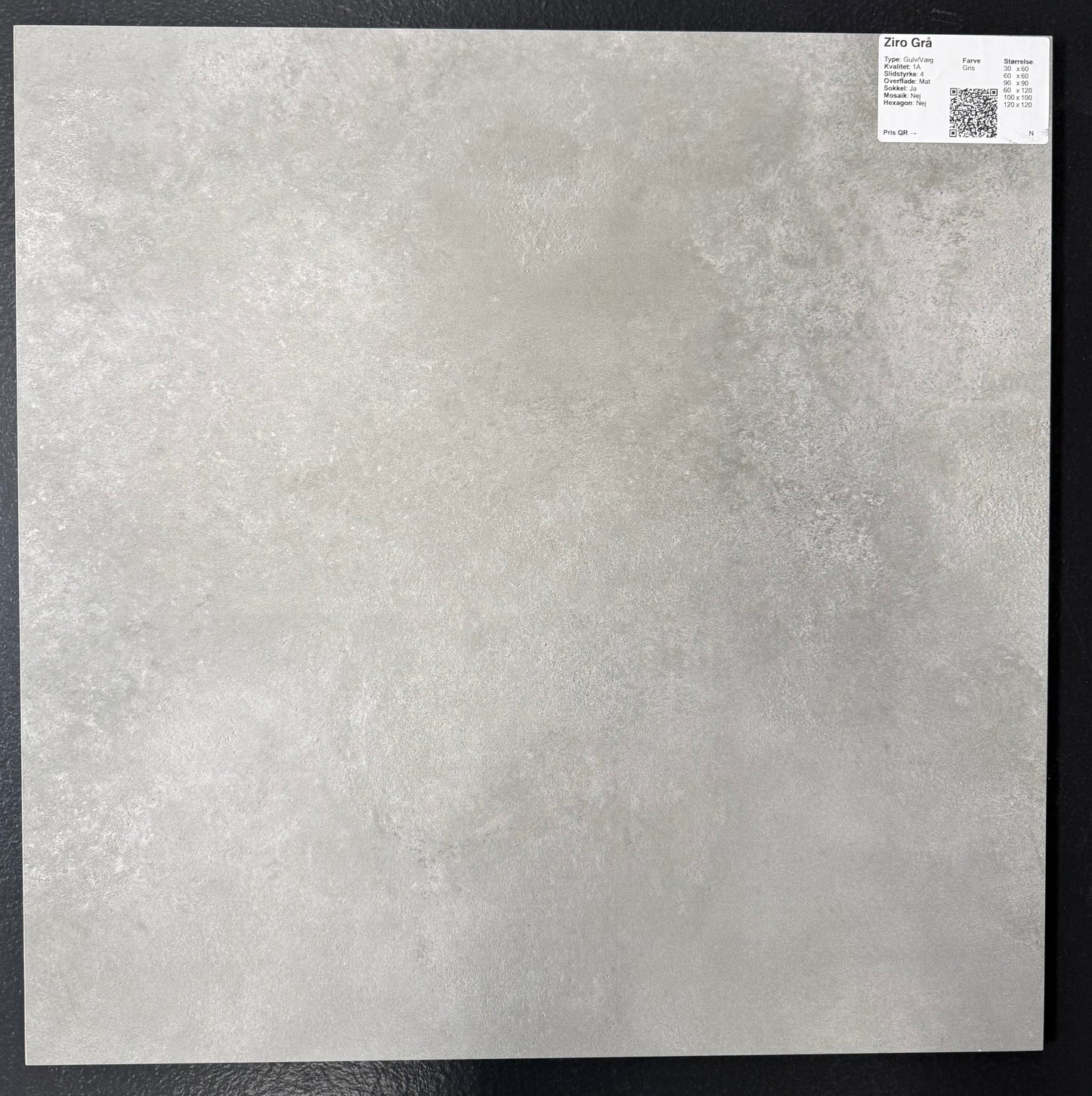 Betonlook Fliser Ziro Gris