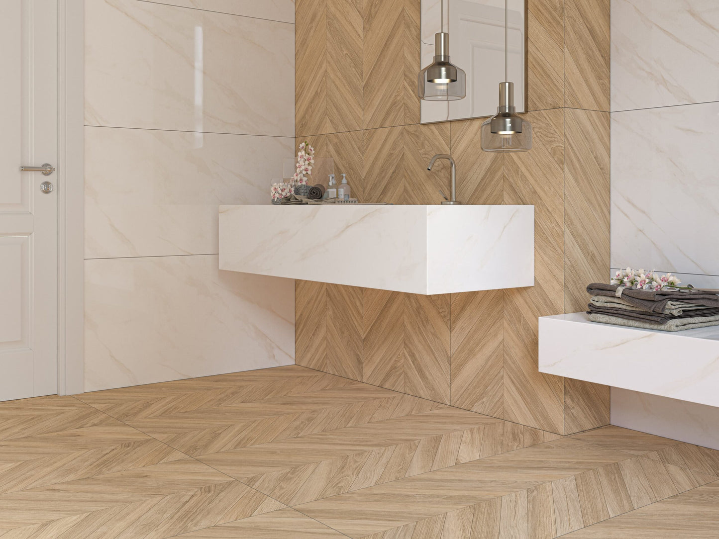 Trælook Fliser Loire Maple
