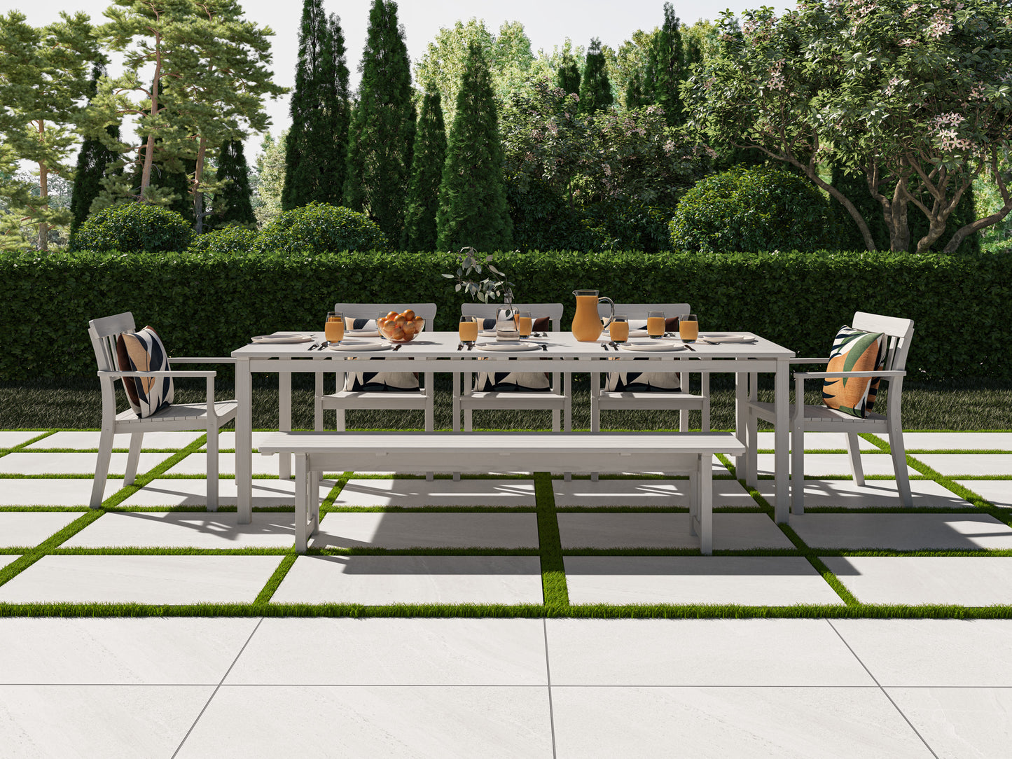 Terrasse Flise Spartia Lys Grå