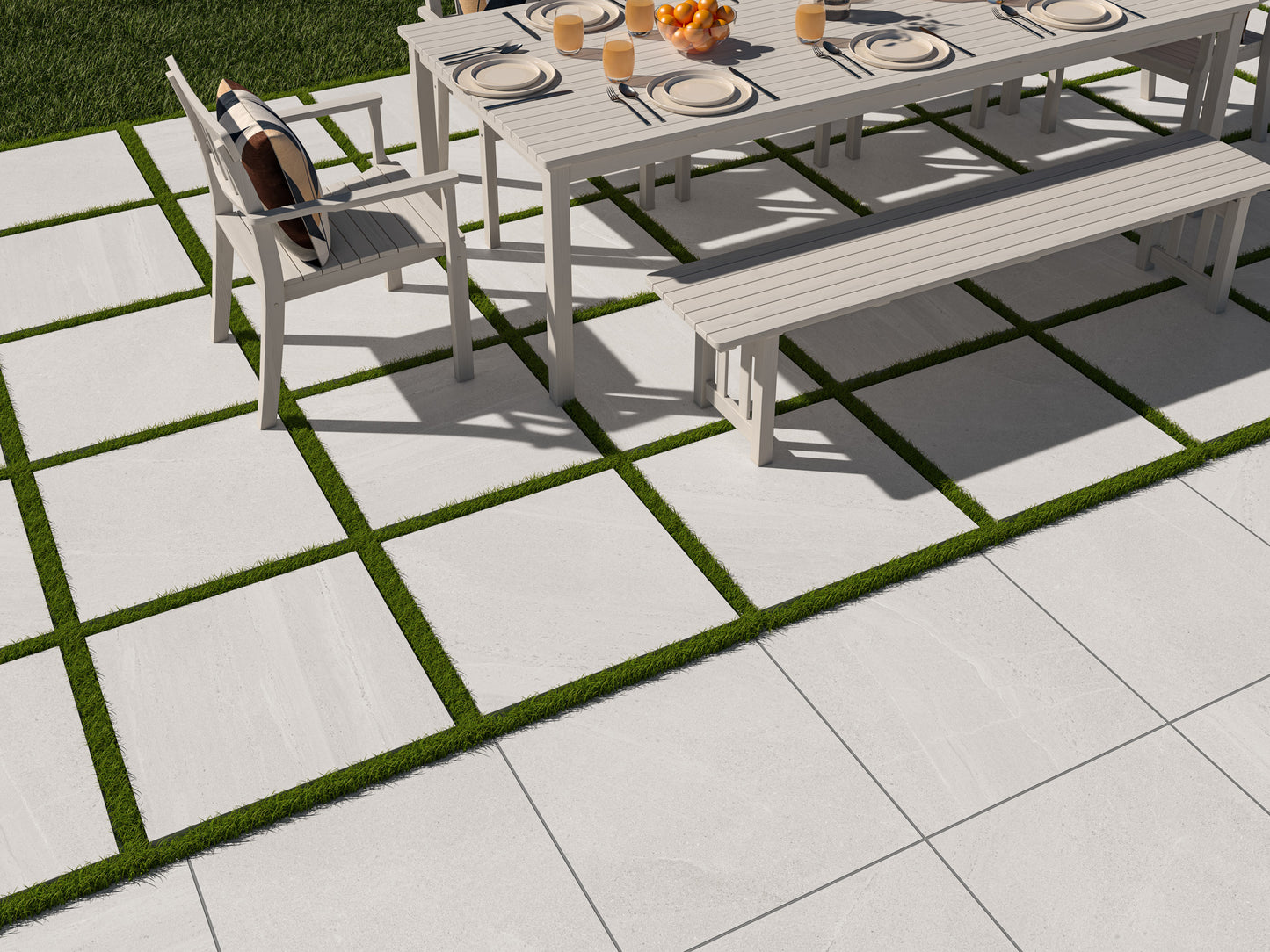 Terrasse Flise Spartia Lys Grå
