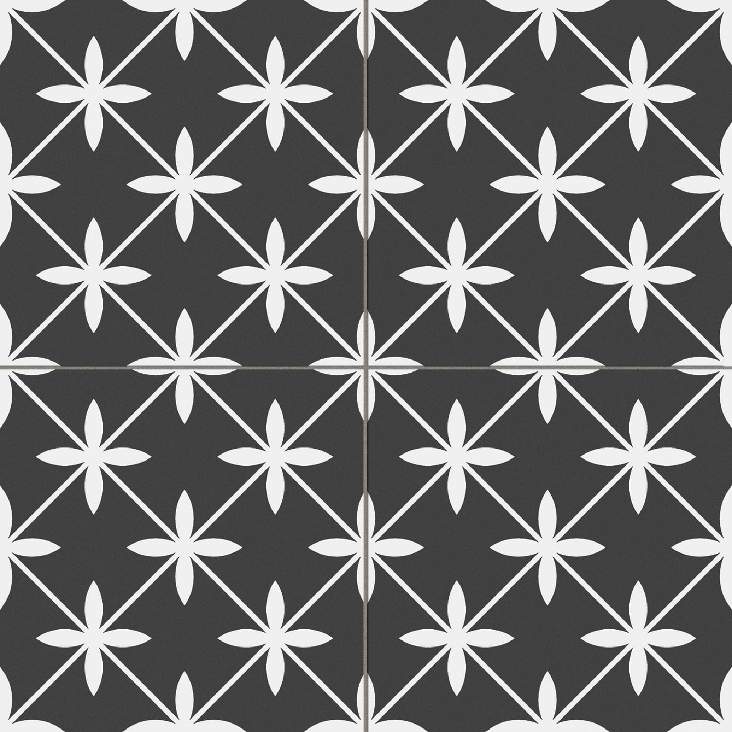 Marokkanske Fliser Star Black