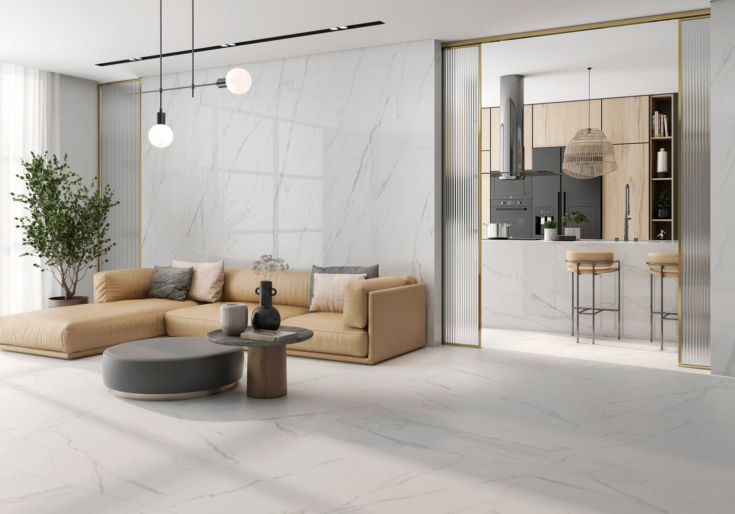 Marmorlook Fliser Naples