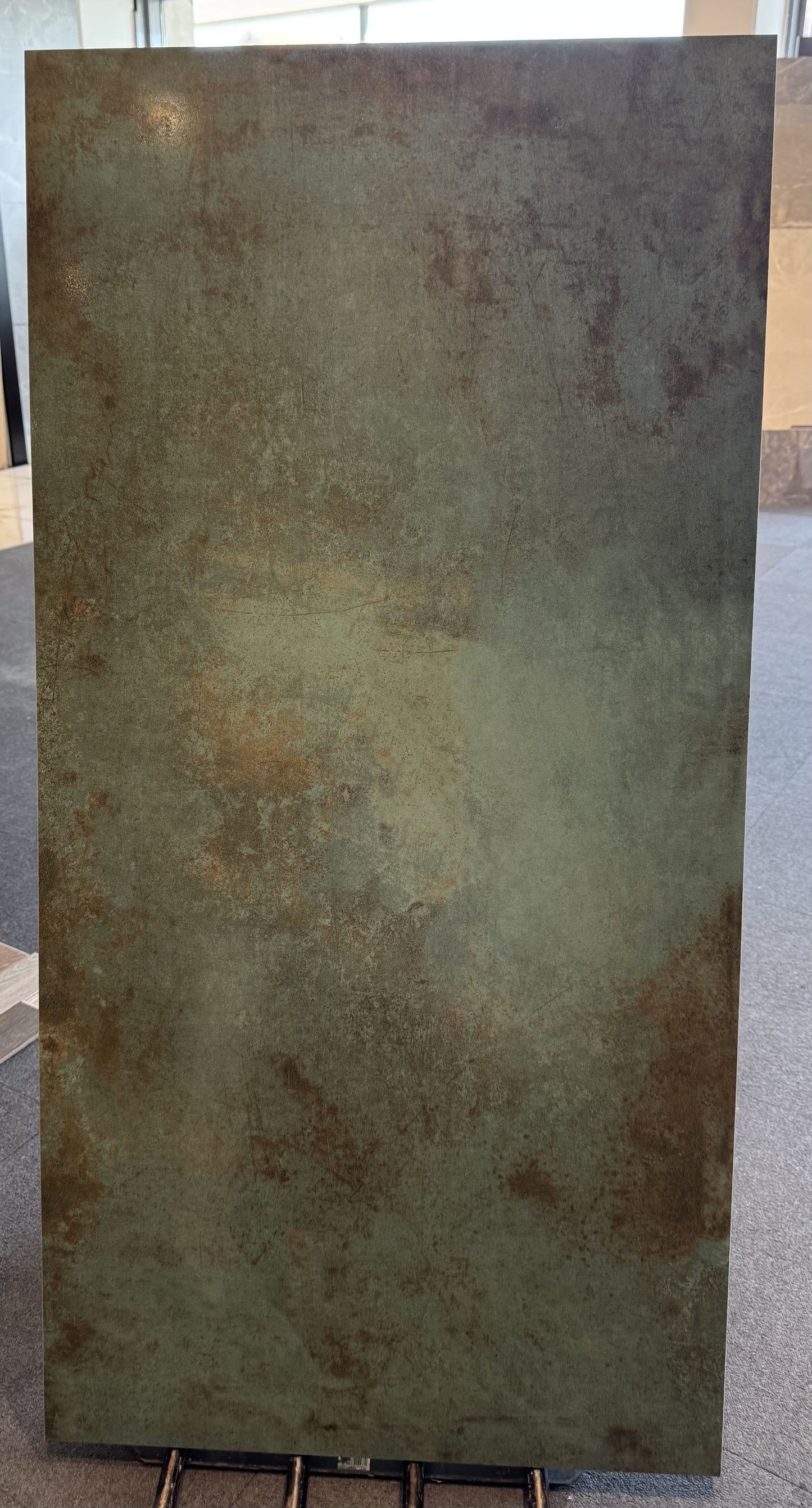 Rest 60x120 Grøn Metalook Flise