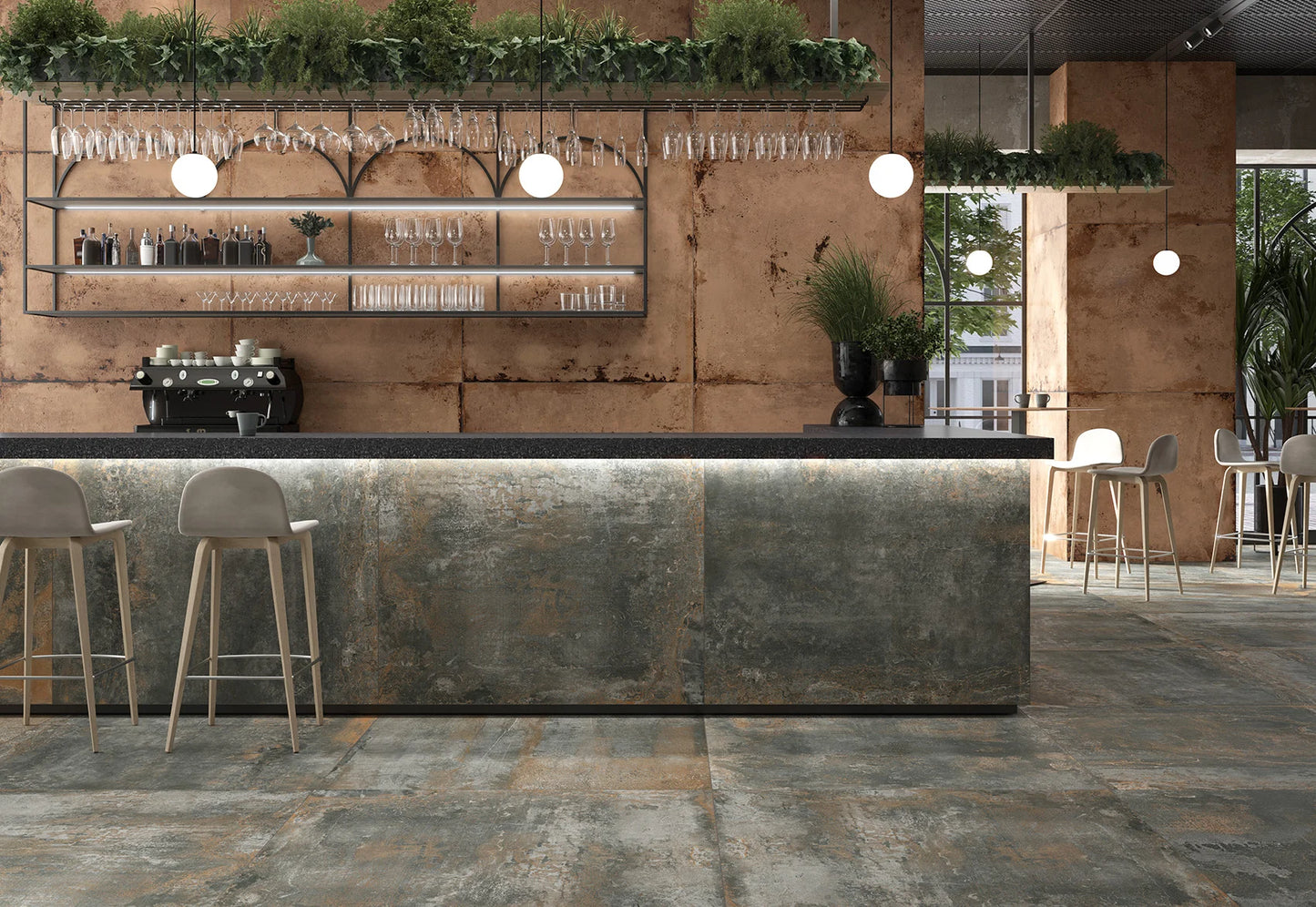 Metallook Fliser Givet Rust (pink)