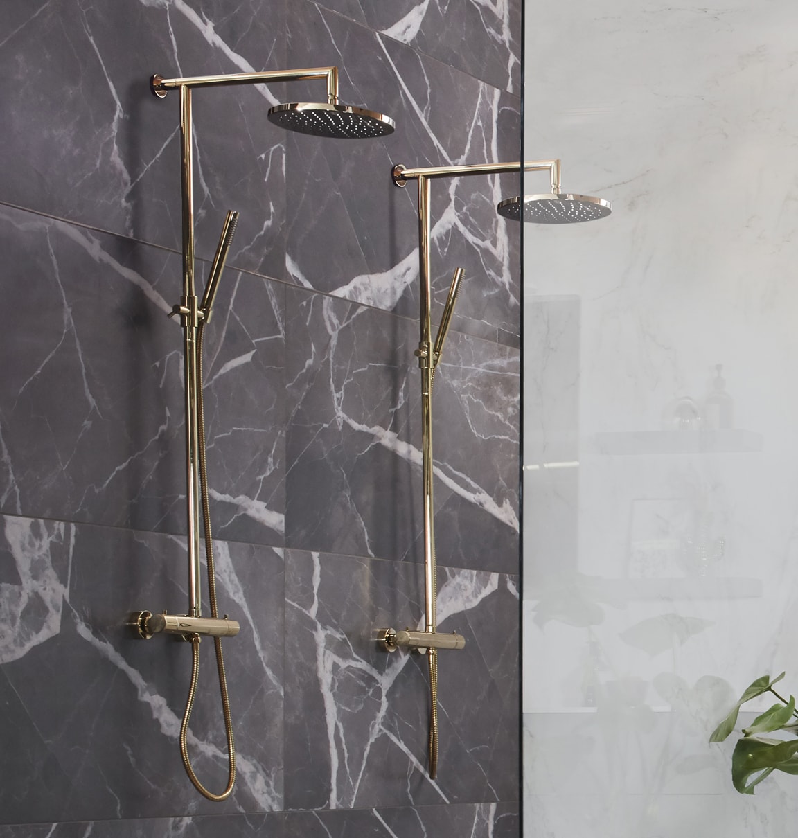 Cassøe Brusesæt Lago Blank Messing