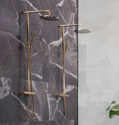 Cassøe Brusesæt Lago Blank Messing