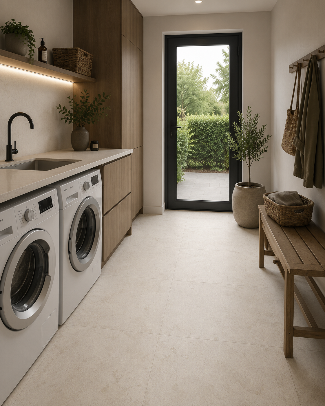 Betonlook Fliser Persia Blanco