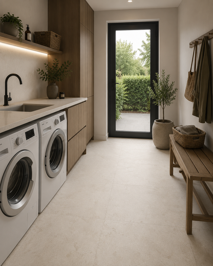 Betonlook Fliser Persia Blanco