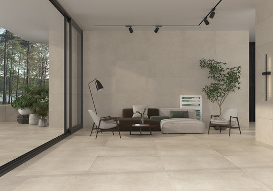 Betonlook Fliser Besana Sand