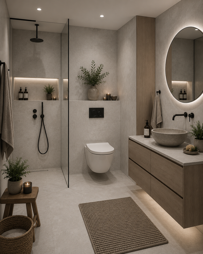 Betonlook Fliser Light Grey 605