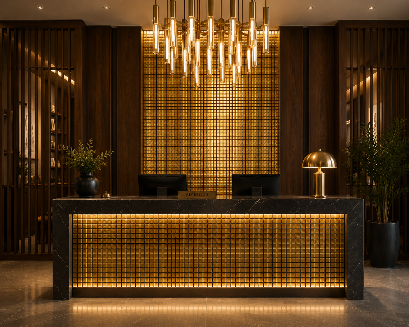 Vægfliser Mosaik Elegance Luxury Gold