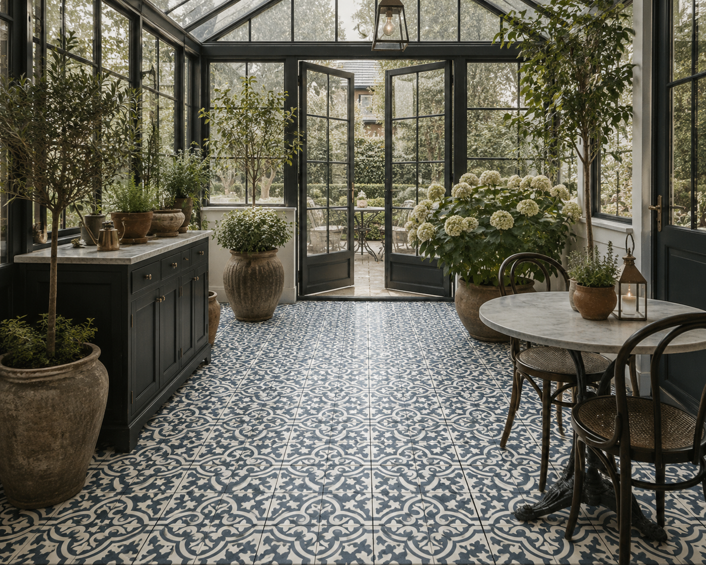Marokkansk Fliser Lys Blue