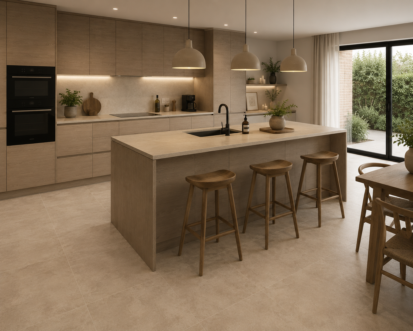 Betonlook Fliser 60x60 Beige 605