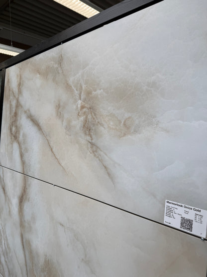 Marmorlook Fliser Onice Gold