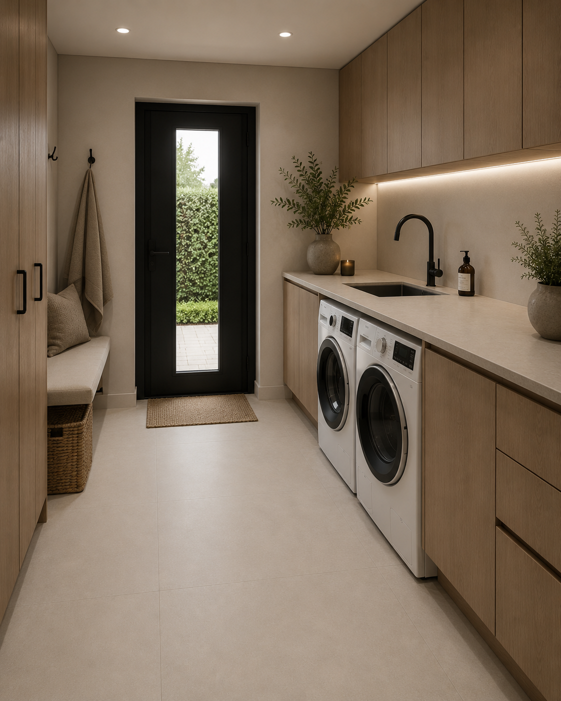 Betonlook Fliser Eco Cream