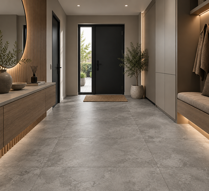 Betonlook Fliser Grey