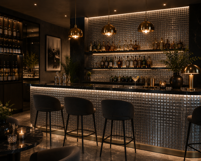 Vægfliser Mosaik Elegance Luxury Silver