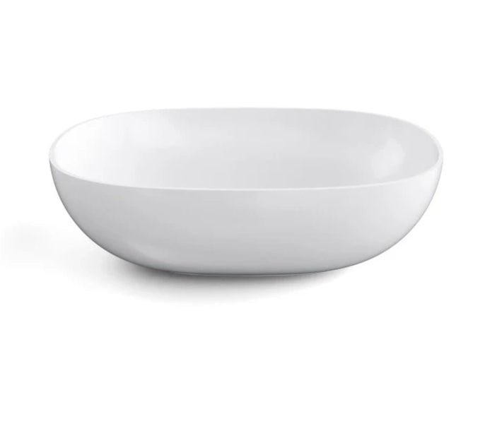 Cassøe Oval porcelænsvask – hvid