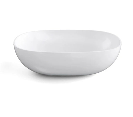 Cassøe Oval porcelænsvask – hvid