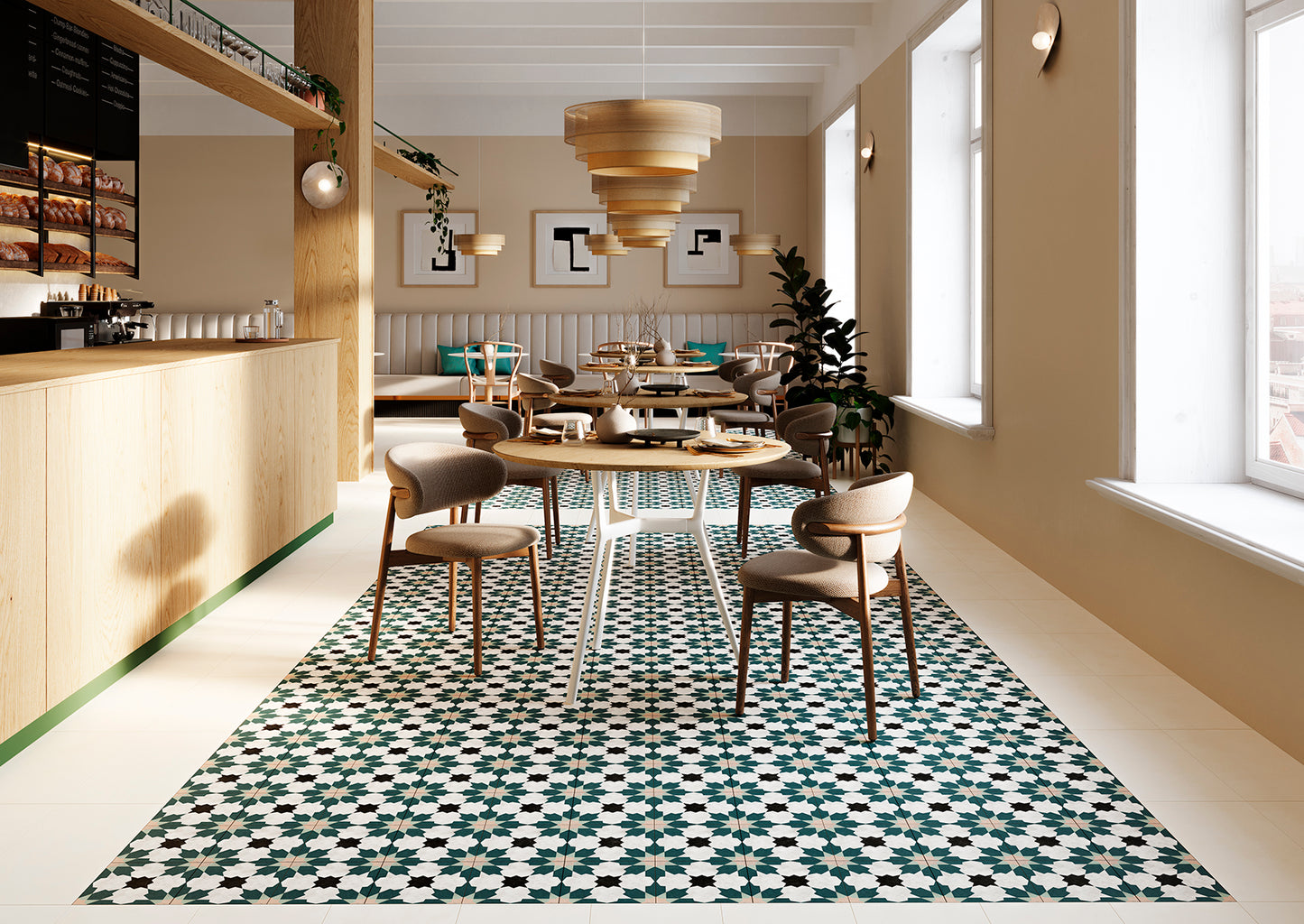 Marokkanske Fliser Floor Blue  N