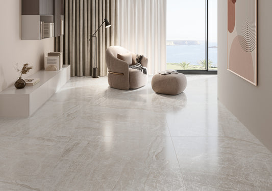 Kraken Lys Beige Marmor Flise