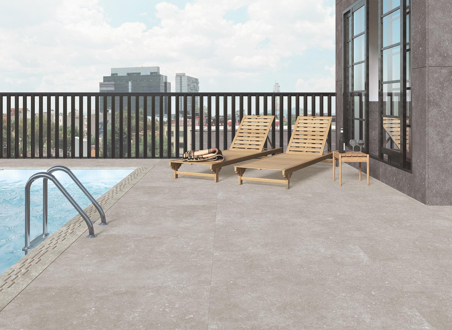 Terrasse Fliser Grain Stone Sand