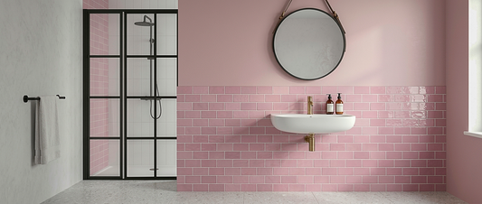 Vægfliser Pink Mix HM 7,5x15