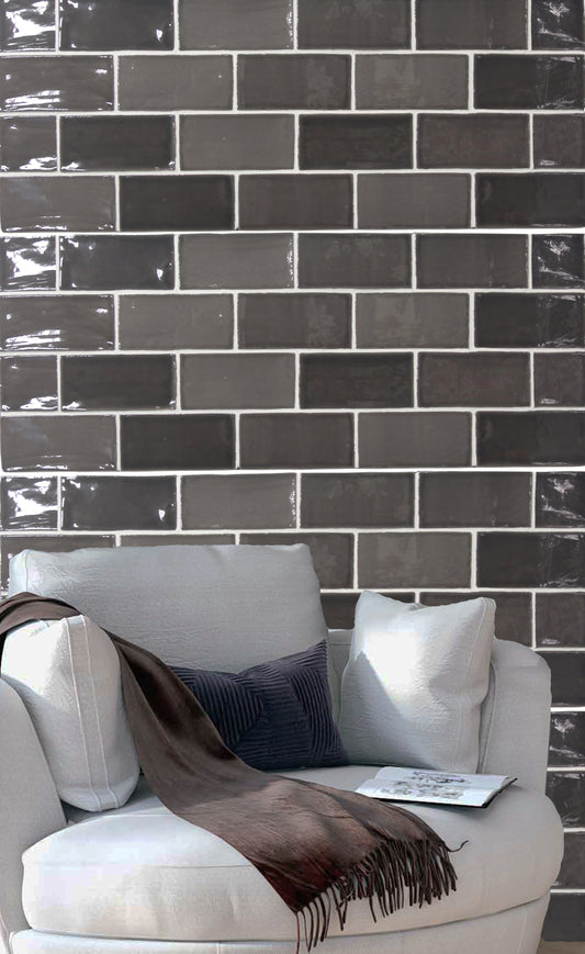 Vægfliser Dark Grey HM 7,5x15