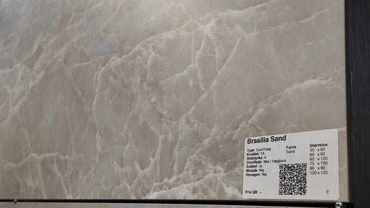 Marmorlook Fliser Brasilia Sand