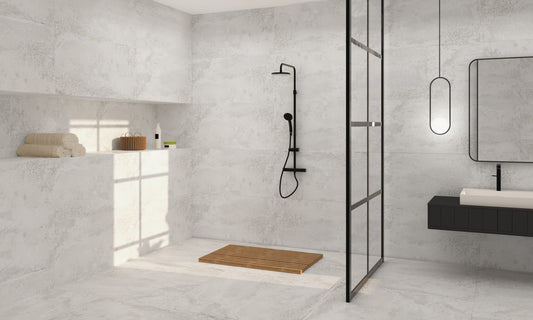 Iron White Metallook Flise