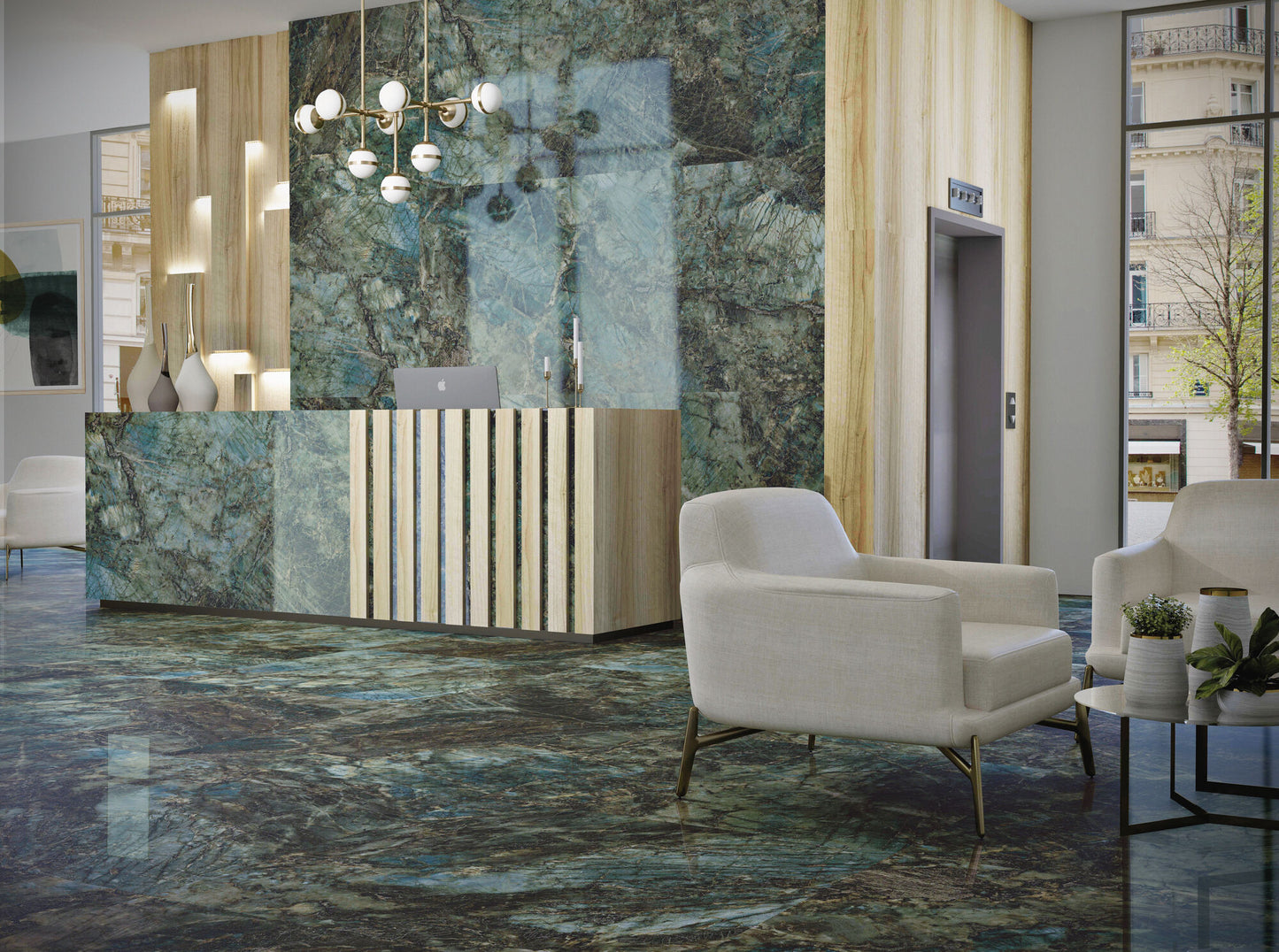 Marmorlook Fliser Lemurian