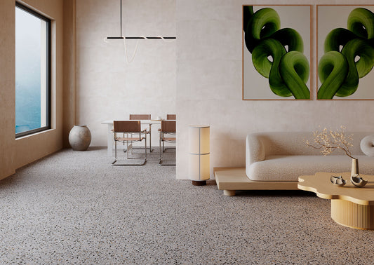 Nadinne Taupe Terrazzo Flise
