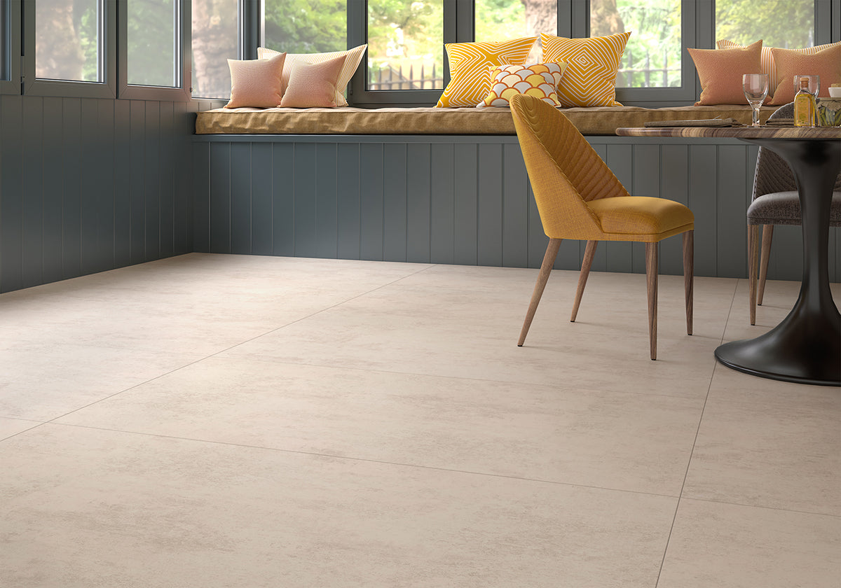 Betonlook Fliser Norwich Blanco