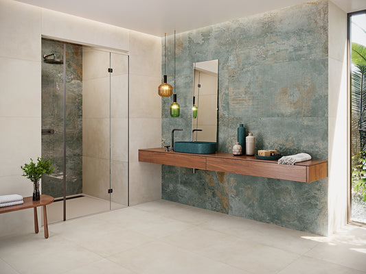 Oxyde Turquoise Metal Flise