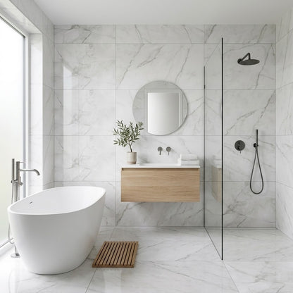 Marmorlook Fliser Onice Pearl