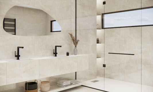 Marmorlook Fliser Partenon Beige