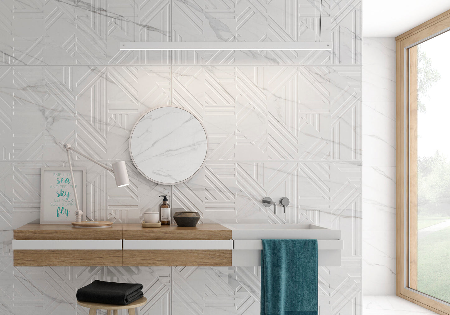 Marmorlook Fliser Naples