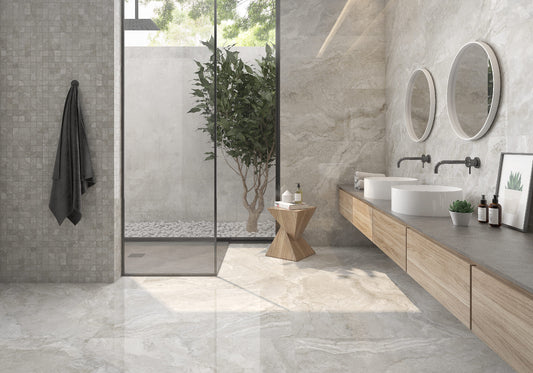 Marmorlook Fliser Sena Perla