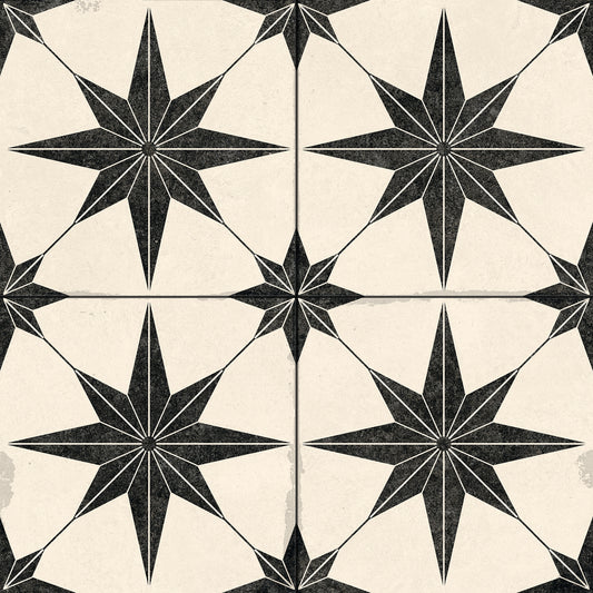 Marokkanske Flise Star Antic White N
