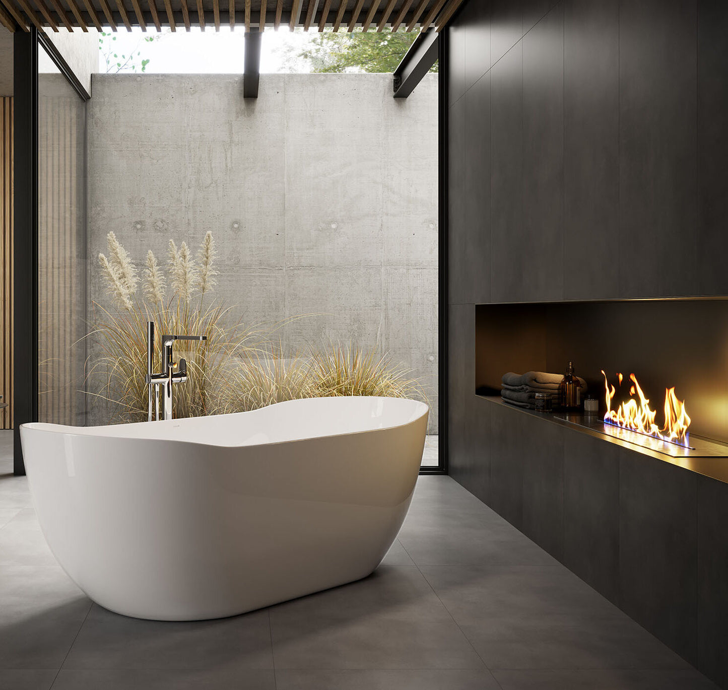 Badekar Fritstående Nordic Oval 180x80