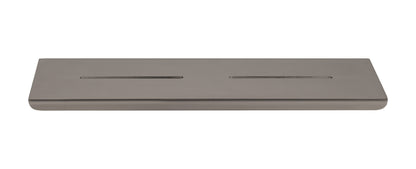 Cassøe A5 brusehylde, vendbar - Gun Metal