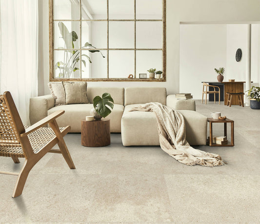 Block Beige Betonlook Flise