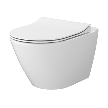 Hængeskål Toilet Oval Nordic Rimless Soft Close Sæde