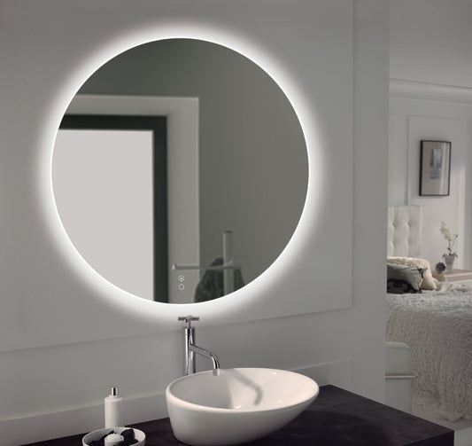 Rundt LED-spejl Dora Premium