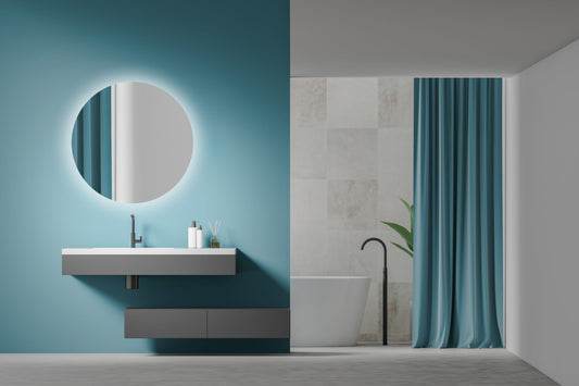 Rundt LED-spejl Dora