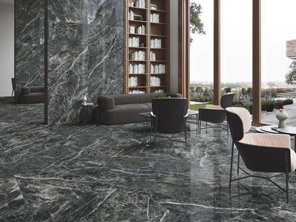 Marmorlook Fliser Electra Black